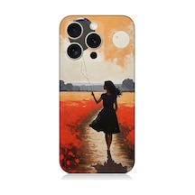 Apple Uyumlu iPhone 16 Pro Max Balonlu Kadın Ve Gelincik Tarlası Desenli Silikon Kılıf Çok Renkli Apple Uyumlu iPhone 16 Pro Max Balonlu Kadın Ve Gelincik Tarlası Desenli Silikon Kılıf Çok Renkli