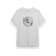 Ax Bird Icon Beyaz Kısa Kol Erkek Tshirt 001