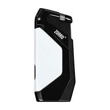 Zorro Çift Torch Pürmüz Siyah Gunmetal Metal Puro Çakmağı Trm1027