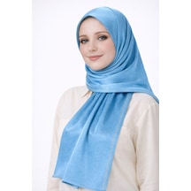 Mim Eşarp Mısırlı Eşarpları Taşlı Jan Jan Abiye Şal 75x190 Cm İndigo