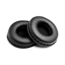 Youmex Akg K518/ath Esw9/sony Nc6 Kulaklık İçin 75mm Siyah Değiştirme Kulaklık Örtüsü - Pu Deri Ve Hafıza Köpüğü, Ses Kalitesini Artırır Siyah