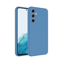 Samsung Galaxy  Uyumlu,  A16 5g Kılıf First Silikon - Mavi