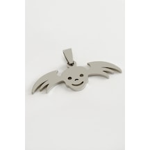 Hayalet - 779 - Çelik Kolye Ucu 4,5 Cm - Metemıx - Gümüş Rengi