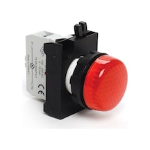 Emas B060XK B Serisi Plastik LED'li 12-30V AC/DC Kırmızı 22 mm Sinyal