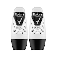 Rexona Men Invisible Black+White Erkek Roll-On Deodorant 50 ML x 2