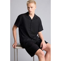 Defacto Baggy Fit Bermuda Şort I2245ax26smbk81 Siyah-bk81