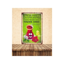 Manzara Senden Çaylar Benden Temalı 20 X 30 Cm Mdf Duvar Tablosu 01 Çok Renkli - 743299105 Çok Renkli