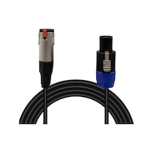 Mn6 Mn172sc Speakon - Xlr Canon Dişi Çevirici Ses Kablosu 2 Metre Bakır İletken