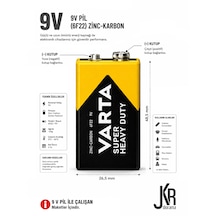 9v Kare Pil 9v Pil İle Çalışan Maketler İçindir