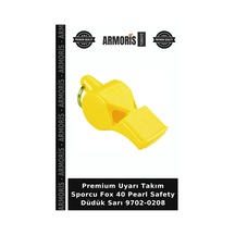 Premium Uyarı Takım Sporcu Fox 40 Pearl Safety Düdük Sarı 9702-0208