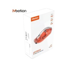 Meetion Btm005 Turuncu Saydam Ofis Mouse 2.4g Kablosuz + Çift Bluetooth Sessiz Tıklama 2400 Dpı