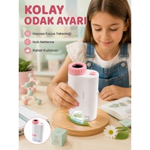 Led Aydınlatmalı Taşınabilir Mikroskop 80x-200x Ayarlanabilir Büyütme Özellikli - Lisinya