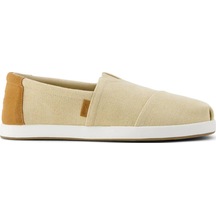 Espadril / Keten Erkek 10021898 Toms Almond Herringbone Canvas And Tan Suede Tan