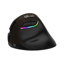 Delux M618 Mini BT 4.0+2.4G Kablosuz Ergonomik Şarjlı Dikey Mouse