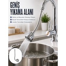 Esnek Spiral Musluk Uzatma Fıskiyesi Su Tasarruflu Ayarlanabilir Musluk Başlığı - Lisinya Çok Renkli