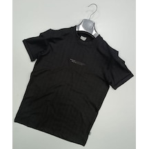 White Room Slim Fit Erkek Kısa Kol Tshirt 7277 Siyah