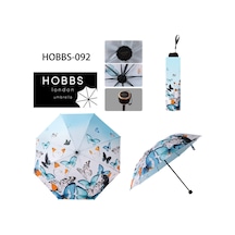 Bosile Hobbs London Mavi Kelebek Model 8 Tel Yarasa Şemsiye