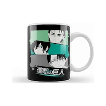 Attack On Titan Final Season Mikasa Eren Levi Portrait Kupa Bardak Porselen Karışık