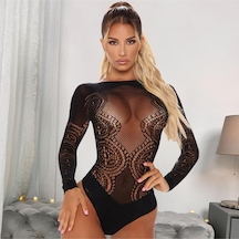 New Dreams Siyah Dantelli Fantezi Vucut Çorabı Siyah