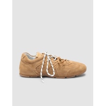%100 Hakiki Deri Taba Kadın Sneaker Taba