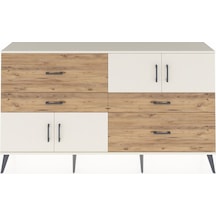 Arges Konsol 2 Raflı 4 Çekmeceli 4 Kapaklı 176x30x99 Aytaşı-aytaşı/çam Aytası/atlas Çam - Aytası