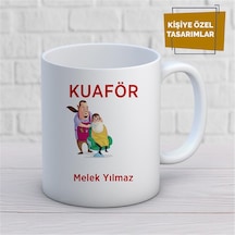 Kişiye Özel İsim Yazılabilir Kuaför Kupa Bardak Çok Renkli