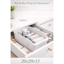 Pratik Dayanıklı Büyük Boy Dolap İçi Düzenleyici Organizer Raf Depolama Banyo Kiler Gardrop Mutfak Çok Renkli