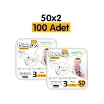 Protection Bebek Bezi 3 Numara Midi 4-9 Kg 100 Adet 2 Li Jumbo Set, Maksimum Koruma Diğer