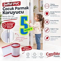 Çocuk Bebek Parmak Koruyucu Kapı Menteşe Parmak Koruyucu 5 Adet Şeffaf