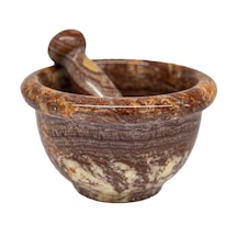 Balıkesir Taşı El Yapımı Doğal Taş Havan Battal Boy - 8x12 Cm.