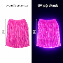Neon Pembe Hawaii Parti Eteği 40 Cm 5691 "
