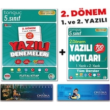 Tonguç Akademi 5. Sınıf 2. Dönem Yazılı Notları - 2. Dönem Yazılı Denemeleri Set - Süper İkili 2 Kitap