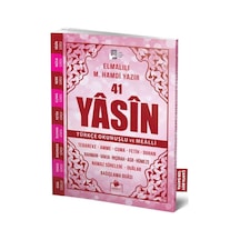 41 Yasin Çanta Boy Türkçe Okunuşlu Ve Mealli Pembe Kapak - Kyut-757502