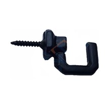 Vidalı Kanca, Askı Büyük - 15x23mm, Siyah - 1 Adet Çok Renkli