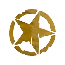 Motosiklet Sticker Yıldız Sarı 15Cm 15Cm 2Li