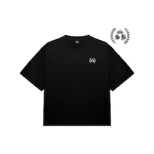 Startmore Supertee Geyik Baskılı Halı Desenli T-shirt Tee Siyah
