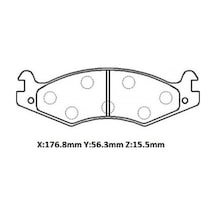 Jeep Wrangler 87/89 Ön Fren Balatası Disk 176.8x56.3x15.5 Bramax - Fren Ve Ekipmanları