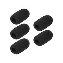 Ruicoo 5 Adet Siyah Mikrofon Köpük Koruması F Tipi - 62mm Yükseklik, 30mm Dış Çap, 14mm İç Çap - Ses Gürültüsünü Azaltır