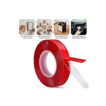 Güçlü Çift Taraflı Şeffaf Bant 18 Mm X 2 Metre - Çok Amaçlı Montaj Bandı