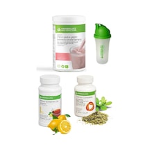 Herbalife Set Ahududu Beyaz Çikolata Shake 50 Gr Limon Aromalı Çay Thermo Complete Ve Shaker