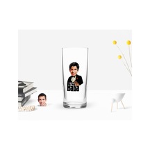 Kişiye Özel Renkli Baskılı Godfather Baba Karikatürlü Rakı Bardağı-4