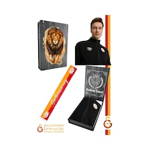 Gsstore Galatasaray Lisanslı Dik Yaka Fermuarlı Siyah Sweat Ahşap Kutulu Siyah