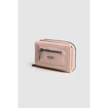 La'graccio Paris Kadın Lagra Çok Bölmeli Suni Deri Cüzdan Pudra