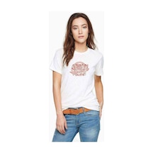 Strokes Is This It Logo Widescreen Baskılı Beyaz Kadın Tshirt