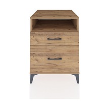 Kronos Komodin Tek Raflı 2 Çekmeceli 60x59x80 Çam-çam Çam