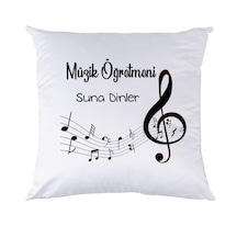 Müzik Öğretmenine Öğretmenler Günü Hediyesi Isimli Yastık
