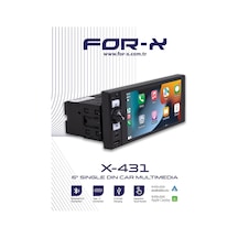 X-431 6 Tek Din Carplay Android Auto Multimedya Ahd Kamera Tüm Araçlara Uygun