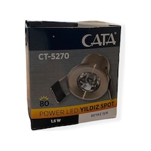 1,5 W Ledli Yıldız Spot Ct-5270 Satene Beyaz Işık