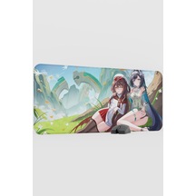 Lan Yan Genshin Impact Anime Oyuncu V4 - 90x40 Xxl Gaming Mouse Pad Fare Altlığı