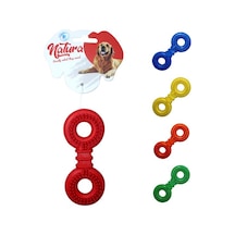 Natura 12.5 CM Dikenli Yuvarlak Plastik Köpek Oyuncağı Çok Renkli